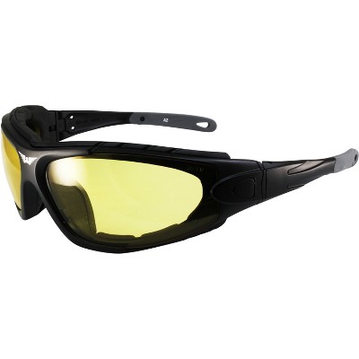 Global Vision Eyewear Shorty 24 Safety Motorcycle Glasses with Smoke Lenses