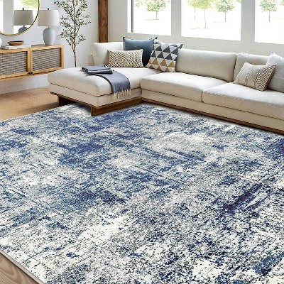 DOMETOUR Area Rug 5x7 FT, Modern Abstract Rug,Machine Washable for Living Room Rugs