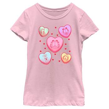 Girl's Garfield Candy Hearts T-Shirt