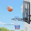 Resenkos Wall-Mounted Basketball Hoop with 43" Shatter-Resistant Backboard and Net - Black - 4 of 4