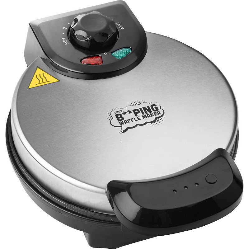 SCS Direct That BEEPING Waffle Maker - Electric Non Stick Waffler Griddle - Belgian 7" Iron, 2 of 4