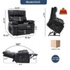 GDFStudio Erylis Modern Leatheraire Heat Massage Power Lift Recliner Chair with Hidden Cup Holders and Power-Remote - 2 of 4