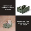 Altitude Supplies Collapsible Storage Crate, 5.5"x3.25"x8.5", Dark Sage - 4 of 4