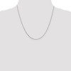 Black Bow Jewelry 0.8mm 14k White Gold Solid Box Chain Lobster Clasp Necklace - 2 of 4