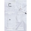 Raw X Kids and Boys 100% Cotton Belted Twill Cargo Shorts 8-18 - 3 of 4