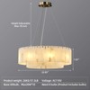 8-Light Alabaster Round Chandeliers D-23in - 2 of 4
