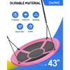 Mastgoal Sturdy & Comfortable 43 Inch Saucer Tree Swing Flying Indoor Outdoor Play Set Swing for Kids - 2 of 4
