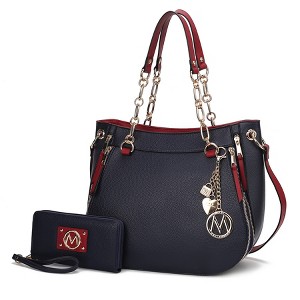 MKF Collection Lina Vegan Leather Shoulder Bag and Wallet by Mia K - 1 of 4
