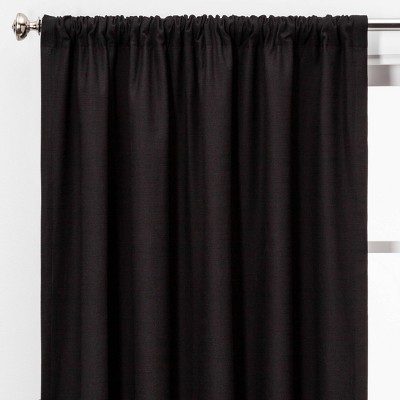 black cotton curtains