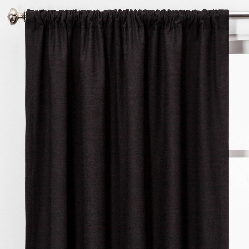 84"x50" Henna Blackout Curtain Panel Black - Project 62