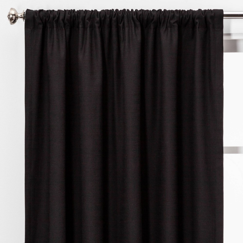 Photos - Curtains & Drapes 50"x63" Blackout Henna Window Curtain Panel Black - Project 62™