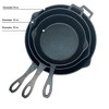 Bayou Classic 10-in 12-in & 14-in Pre-Seasoned Cast Iron Skillet Set Perfect For Searing & Braising or Baking Apple Pies and Cobblers - 3 of 4