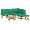 vidaXL Garden Lounge Set Natural Bamboo Large Modular - 3 of 4