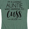 Women's - Instant Message - I'm A Loving Auntie Short Sleeve Graphic T-Shirt - 2 of 4