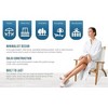 Balkene Home Walker Outdoor Folding Chair All Weather Lounging Chair Portable Seating Solid Acacia Wood - Ivory - 2 of 4