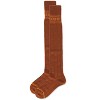 Memoi Women's Fair Isle Border Wool Blend Over The Knee Warm Sock - 3 of 4