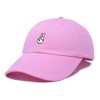 Dalix Peace Sign Embroidered V Cotton Dad Hat Baseball Cap Adjustable Mens - 4 of 4