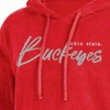 NCAA Ohio State Buckeyes Women's Terry Hooded Sweatshirt - 3 of 3