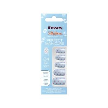 Sally Hansen Salon Effects Perfect Manicure x Hershey's Kisses Press-On Nails Kit - Oval - Sweeter World - 24ct