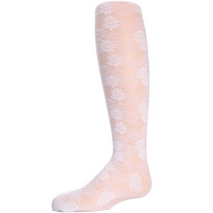 Memoi Girls' Flower Bunches Sheer Tights - 1 of 2