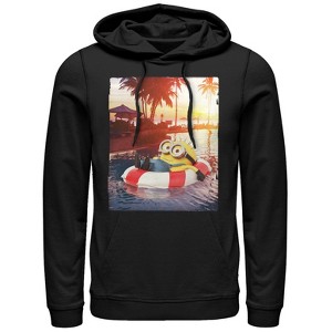 Men's Despicable Me Minion Tropical Vacation Pull Over Hoodie - 1 of 3