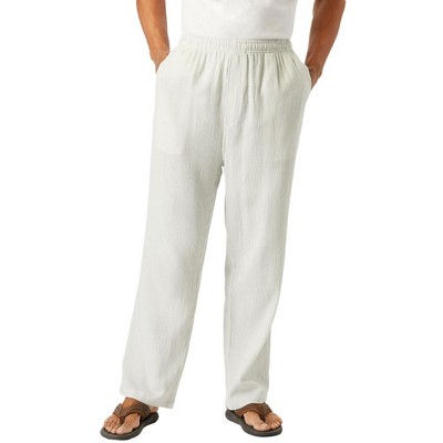 KingSize Men's Big & Tall Elastic Waist Gauze Cotton Pants