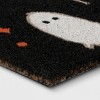 1'6"x2'6" Halloween 'Hey Boo' Coir Doormat Black - Hyde and EEK! Boutique™: Outdoor Ghost Pattern, Medium Pile - 3 of 4