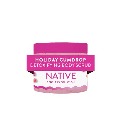 Native Limited Edition Holiday Body Wash Scrub - Gum Drop - 12oz
