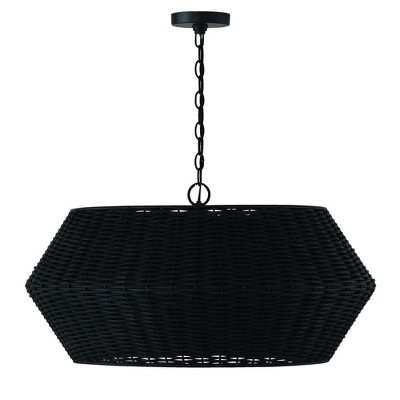 Capital Lighting Boca 6 - Light Pendant in  Matte Black