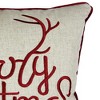 TopComfy Support Pillow Merry Christmas and Happy New Year Throw Pillow with Gold Accents for Holiday Decor, Gold, 17"*17"*10" - 4 of 4