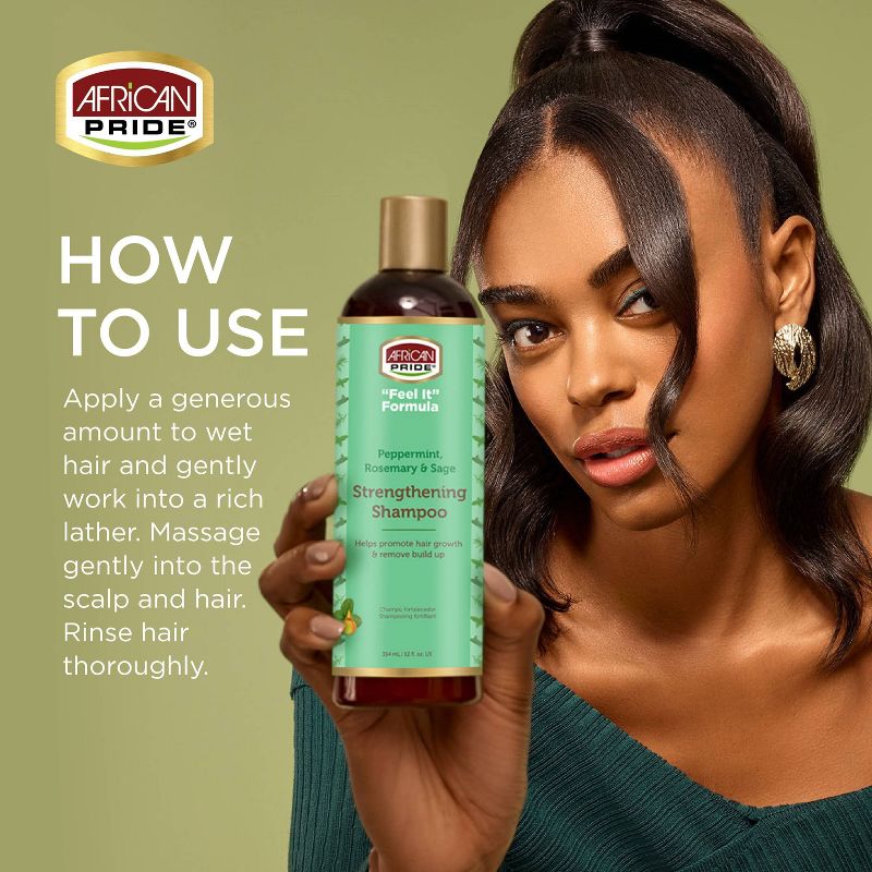 African Pride Feel It Formula Strengthening Shampoo - 12 fl oz, 6 of 8