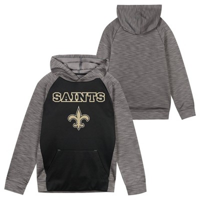 NFL New Orleans Saints Women's Halftime Adjustment Long Sleeve Fleece  Hooded Sweatshirt - S