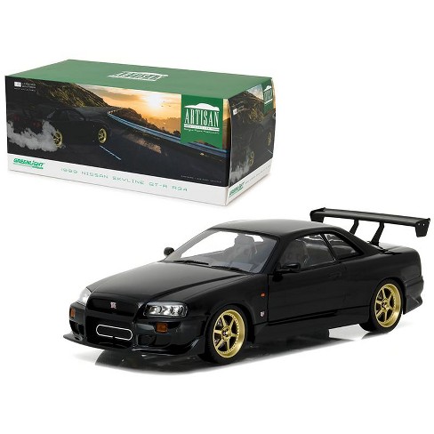 1999 Nissan Skyline Gt R R34 Black 1 18 Diecast Model Car By Greenlight Target