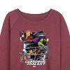 Women's - Marvel - Guardians of the Galaxy Panels Lightweight French Terry Wide Neck Long Sleeve Shirt - 2 of 4