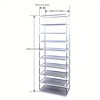 10-Tier Non-Woven Shoe Rack, Space-Saving, Tall & Narrow - 4 of 4