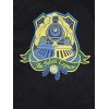 The Polar Express Train Front Crest With Green Ribbon and Bell Men's Black Graphic Sleep Pajama Pants - 2 of 3