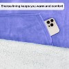 Catalonia Faux Shering Wearable Cape for Adult Women Men,Wrap Blanket Cape with Pocket, Warm, Soft, Cozy, Snuggly, Comfort Gift, No Sleeves - 4 of 4