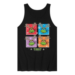 Men's - Teenage Mutant Ninja Turtles - Reindeer Turtles Graphic Tank Top - 1 of 4