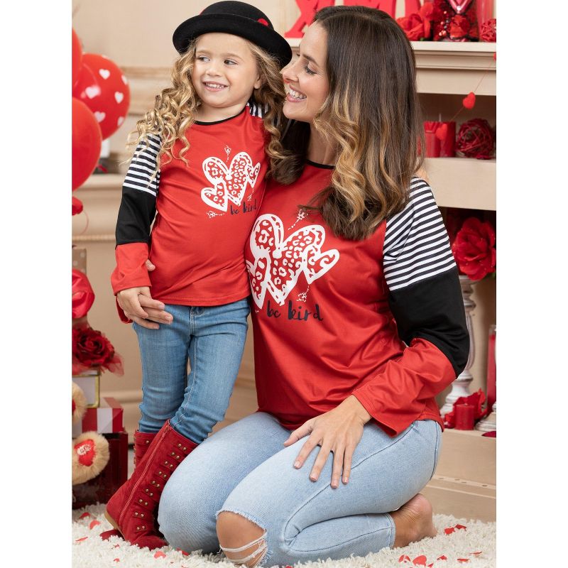 Girls Mommy And Me Be Kind Raglan Top - Mia Belle Girls, 1 of 4