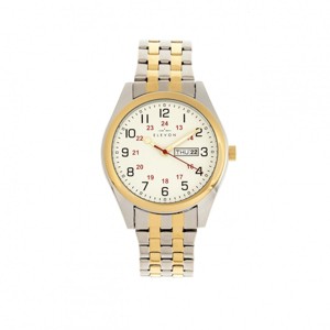 Elevon Gann Bracelet Watch w/Day/Date - Gold/Silver - 1 of 3
