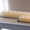Vance Kitira 12.25" Layered Brick Candle, White - 3 of 4