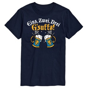 Men's - Instant Message - Eins Zwei Drei Gsuffa Oktoberfest Short Sleeve Graphic T-Shirt - 1 of 4