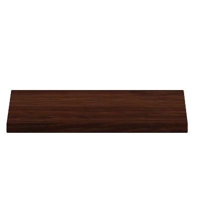 Glenbrook 36'' Square High-Gloss Walnut Resin Dining Table Top