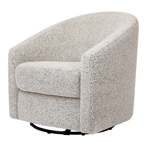 Babyletto Madison Swivel Glider Black white Boucle Target