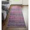 Voss Transitional Distressed Pink/Purple Area Rug - 2 of 4