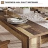 63" Dining Table,Dining Tables for 4-6,Farmhouse Large Kitchen Dining Table,for Small Space,Wood Dinner Table for Apartment,Kitchen - 4 of 4
