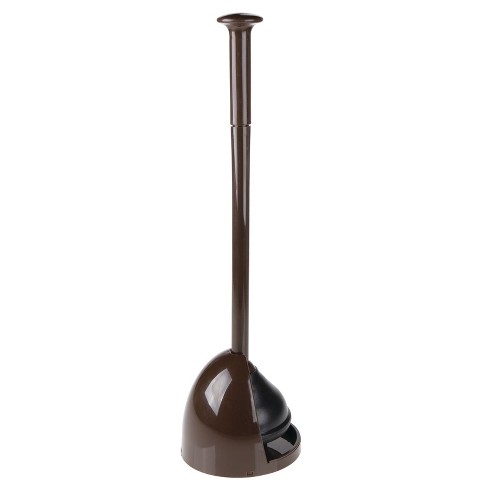 mDesign Toilet Bowl Plunger Set with Drip Tray, Compact Storage - image 1 of 4