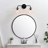 Elegant Lighting Genesis 2 light Black and Clear Bath Sconce - 3 of 4
