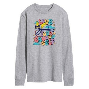 Men's - Pete the Cat - Love Yourself Long Sleeve Graphic T-Shirt - 1 of 4