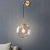 YIYIBYUS Modern Wall Light with Adjustable Chain and Glass Shade - 2 of 4
